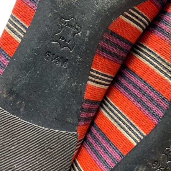 TORY BURCH Multicolor Striped Flats size 6.5 - Picture 7 of 7